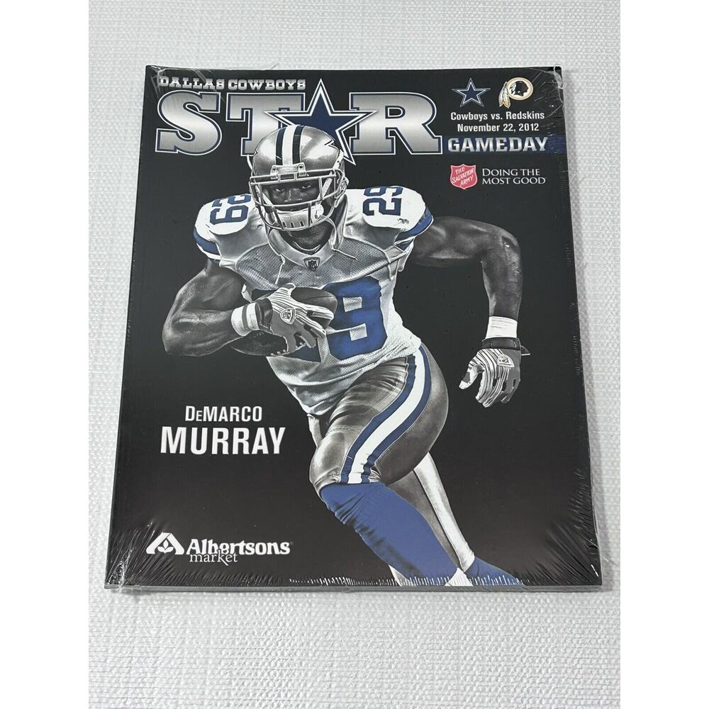 Sealed 2012 Demarco‎ Murray #29 Dallas Cowboys vs Redskins Magazine Program